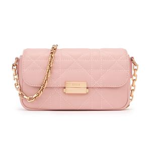 ELLE Кожаная сумка кроссбоди, маленькая женская сумка через плечо Pink/White/Black