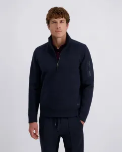 Мужская техническая толстовка на полозе синего цвета Pierre Cardin