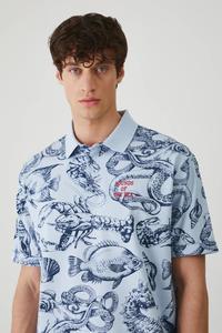 Поло из хлопка Medicine, синий