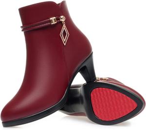 Gezolligheid Модные женские черные ботильоны на танкетке, мягкая кожа, платформа, боковая молния, сверкающие стразы, зимние, с теплом меховой подкладки, утолщенные, снегоступы