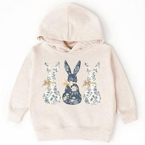 Толстовка с капюшоном для малышей Three blue willow bunnies The Juniper Shop, Natural