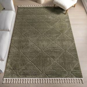 Ковер nuLOOM, 122 x 295 см, Kerry Diamond для гостиной, спальни, столовой, кухни, Kerry Green