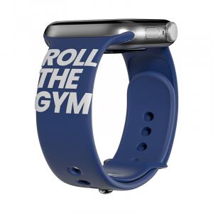 Biaodaige Часы Strap Apple Compatibility Silicone Material 49mm, GYM is printed in a deep blue
