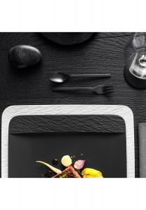 Квадратная сервировочная тарелка/тарелка для гурманов Производство Rock blanc Villeroy & Boch