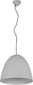 TRIO Leuchten подвесной светильник "Тильда", 1 лампочка, лампочка E27 | без лампочки, элегантный подвесной светильник, регулируемая высота до 150 см, без 1xE27 макс. 40 Вт Ø 40,0 см, Высота: 150,0 см., серый