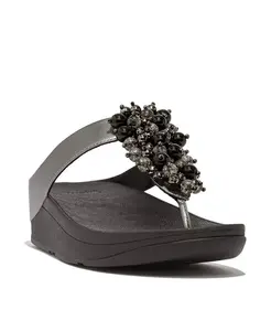 Женские сандалии Fino Bauble-Bead с перемычкой между пальцев Fitflop, черный