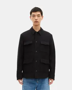 Мужская рубашка свободного кроя The Kooples, черный