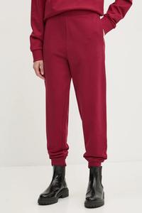 Хлопковые спортивные брюки Hugo, бордовый