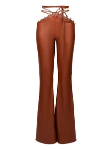 Брюки со шнуровкой Lika, коричневый