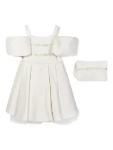 Платье с лентой Dress & Fleur, нейтральный