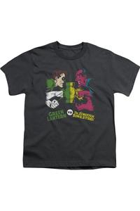 Футболка DC Comics Green Lantern против Синстро с коротким рукавом для детей Gildan