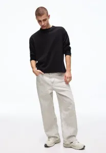 Бочкообразные мешковатые джинсы Bershka, Grey