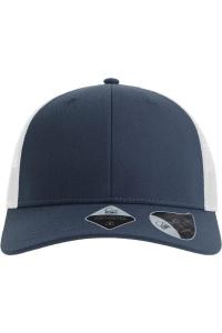 Atlantis Headwear Экологичная кепка дальнобойщика, темно-синий/белый