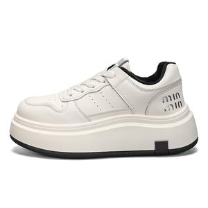 Низкие повседневные туфли с амортизацией, противоскользящие и износостойкие для женщин BOLE, White