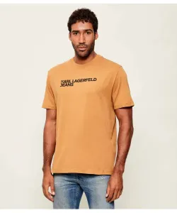 Футболка Regular fit Karl Lagerfeld Jeans, бежевый