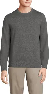 Толстовка Lands' End Fine Gauge Cotton Crew Neck