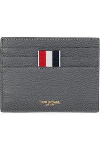 Thom Browne Серый держатель для карт с отделениями для заметок и фактурой гальки