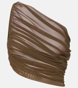 Асимметричный укороченный топ Diana со сборками Norma Kamali, Bark