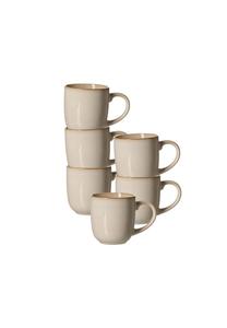 Набор кофейных кружек Ritzenhoff & Breker Olivia, 410 мл, 6 штук, бежевый