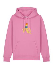 Толстовка Watapparel Rainbow Banana, розовый/светло-розовый