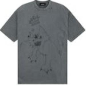 Футболка с принтом WE11DONE, серый