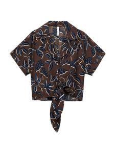 Блуза MANGO LIFE, коричневый