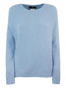 Свитер с рукавами реглан Weekend Max Mara, синий