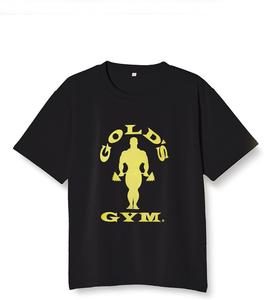 Мужская футболка GOLD'S GYM EX Gold's Dry (G2261 Silhouette Joe), черный