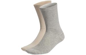 Мужские носки до колена Adidas Originals, цвет 2 pairs (Miracle Beige + Medium Grey Heather)