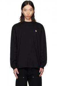 Carhartt Work In Progress Черная футболка с длинными рукавами "Chase"