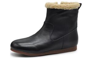 Зимние сапоги женские Black/Coffee ARTMU, черные (с флисовой подкладкой)