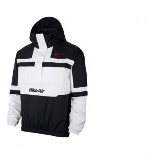 Куртка Nike Men's Jacket Hooded Sportswear Polyester 'Black White', черный