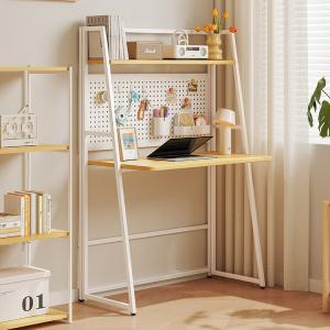 Стол компьютерный складной 60 см Naijia, натуральный дерево, без сборки