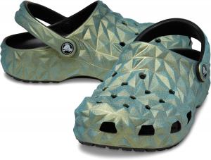 Унисекс сабо Crocs Classic Geometric, 6 Women/4 Men Iridescent Aqua