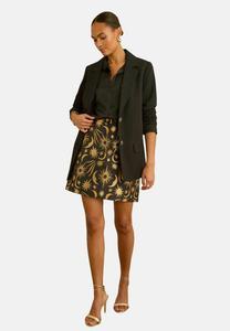 Юбка Love & Roses REGULAR FIT- JACQUARD, Black Gold Star/Black