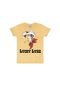 Футболка приталенного кроя Lucky Luke - Портрет LOGOSHIRT, цвет Ochre Sand