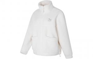 Бархатная куртка женская белая Puma