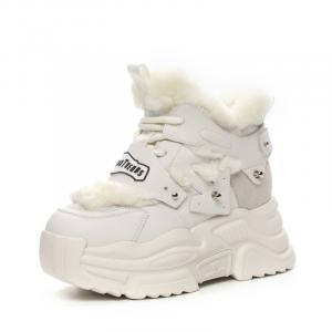 Теплые и износостойкие низкие кроссовки на массивной подошве для женщин Shoe cabinet floral language, Black