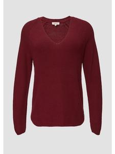 Вязаный свитер цвета 3874_рубиновый s.Oliver