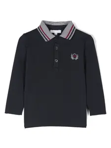 Рубашка поло с вышитым логотипом Patachou, синий