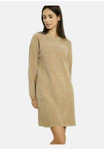 Платье LolaLiza CRINKLED, Vanilla White/Light Brown