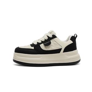 DAPHNE Женские противоскользящие износостойкие низкие скейтерские кеды Black Beige, цвет Black Beige