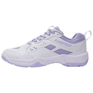 KUMPOO Бадминтонные кроссовки с амортизацией, дышащие, с низкой посадкой, унисекс, белые, фиолетовые