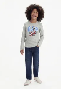 Футболка с длинными рукавами с логотипом babygap Gap, Light Heather Grey