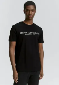 Футболка с логотипом Tom Tailor Denim, Black Fake Leather
