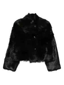 Укороченная куртка на пуговицах Alberta Ferretti, черный