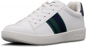 Мужские классические кроссовки Ben Sherman Hampton Stripe, белый/зеленый