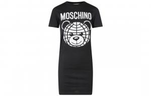 Футболка с коротким рукавом женская черная MOSCHINO