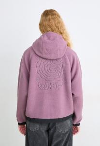 Флисовая куртка Carhartt WIP HOODED HELIX JACKET, Phlox / Porphyry/Lilac