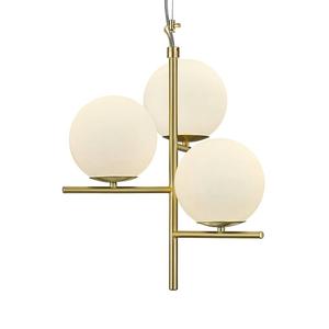 Подвесной светильник Trio Pure I, стекло/алюминий - 3-пламенный